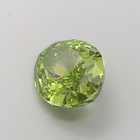 Diamant de laboratoire CVD ovale de 3,06 carats, vert vif fantaisie modifié, clarté VVS1, polissage excellent, pierre précieuse non montée pour bijoux