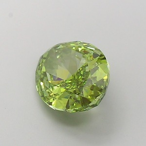 Diamant de laboratoire CVD ovale de 4,02 carats, vert vif fantaisie modifié, clarté VVS1, polissage excellent, pierre précieuse non montée pour bijoux - Product Image 2