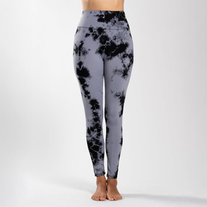Pantalon de yoga évasé taille haute pour femme, imprimé vache, extensible, coupe bootcut, tendance, pour l'entraînement - Product Image 3