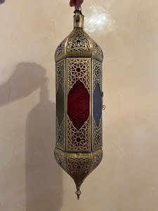 Handmade Iron <b>Moroccan</b> <b>Lantern</b> with Colorful Glass Panels Eco-Friendly Indoor Wedding Decor Adult Square Shape Good Quality - Product Image 3