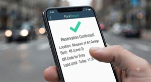 Aplicación móvil para reservar aparcamiento: Reserva de plazas de aparcamiento en avance, encuentra aparcamientos cercanos, paga de forma segura - Product Image 4