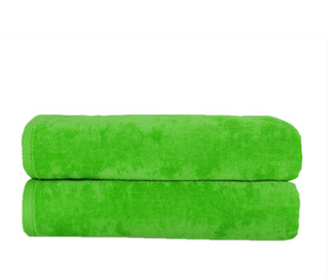 Vert citron 75x150cm / 30x60 pouces coton velours écologique séchage rapide serviettes de plage de haute qualité rouleau tissé doux personnalisé - Product Image 3