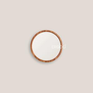 Miroir mural en bois pour coiffeuse, miroir de bureau en bois pour organisation de salle de beauté, accessoire de miroir suspendu en gros - Product Image 6