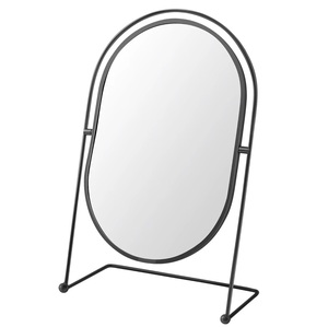 R International Oval Glass Personal Makeup <b>Mirror</b> Iron Frame Adjustable Rotate Handmade High Quality Eco-Friendly Modern - Product Image 6