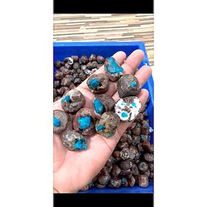 Vente en gros de spécimen minéral sculpté naturel Cavansite Tumble Stones Feng Shui Sipiritual Home Decoration Tumbled Stones - Product Image 5