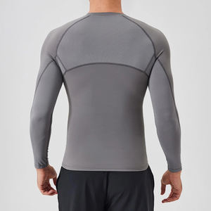 เสื้อยืดออกกำลังกายผู้ชายขายดี ทรงปกติ ออกแบบได้ตามต้องการ ผ้ารัดรูป ระบายอากาศดี เหมาะสำหรับฟิตเนสและเล่นกีฬา - Product Image 2