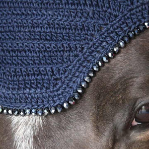 ผ้าคลุมหูม้าป้องกันแมลงวันสำหรับการแข่งขันกีฬา โพลีเอสเตอร์คุณภาพสูง ทนทาน ออกแบบได้ตามต้องการ ขายส่ง - Product Image 5