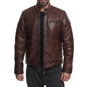 Chaqueta de Cuero para Hombre de Última Moda con Diseño Único, Servicio OEM, Chaqueta de Cuero de Alta Calidad al Mejor Diseño a un Precio Razonable - Product Image 1