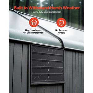 Ventilatore di Scarico a Parete da 24 Pollici con Controllo di Velocità Variabile, 4800 CFM, Motore AC in Acciaio Resistente - Product Image 4