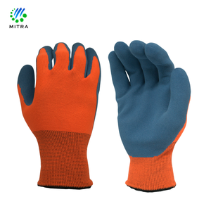 Mitra Crinkle Latex Coated Glove Polyester Liner Full Texture Knit Wrist Anti-Slip 10mil Thickness <b>10</b> <b>Inch</b> Anti-static - Product Image 3