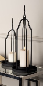 Wholesale Gold Metal Moroccan <b>Lantern</b> Candle Holder Set Decorative Hanging <b>Tealight</b> <b>Lantern</b> for Ramadan Home Wedding Decor - Product Image 2