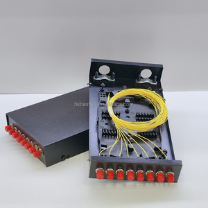 Boîtier de terminaison FTTH ODF 8 ports 8 fibres monomode FC/UPC duplex avec pigtail et montage mural mini - Product Image 5