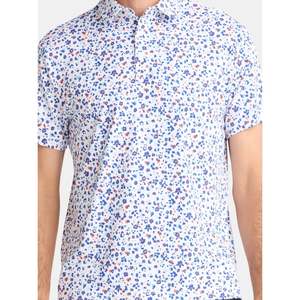 เสื้อโปโลชาย แขนสั้น ลายดอกไม้ ผ้าฝ้าย ทรงปกติ ระบายอากาศได้ดี ดีไซน์ผ้าป๊อปลิน - Product Image 3