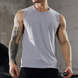 Camiseta Deportiva sin Mangas de Secado Rápido para Hombre, con Estampado en la Espalda, Chaleco de Gimnasio, Camiseta sin Mangas para Entrenamiento - Product Image 4