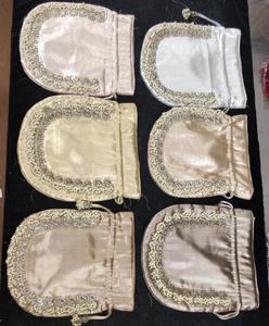 Sac en coton personnalisé avec cordon de serrage, réutilisable, pour emballage cadeau, pochette de rangement, organisateur de voyage, pour mariage et fête, écologique, vente en gros - Product Image 2