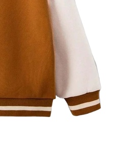 เสื้อแจ็คเก็ตเบสบอลวาร์ซิตี้คอตตอนฟลีซทรงสี่เหลี่ยม ระบายอากาศได้ดี สำหรับผู้ชาย ปี 2026 แบบสั่งทำพิเศษ สำหรับฤดูหนาว  ขายส่ง พร้อมการเคลือบผิว - Product Image 6