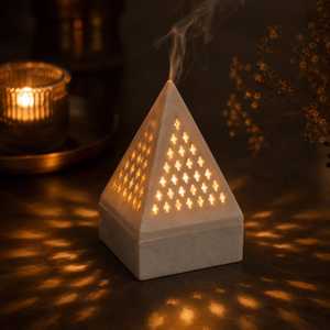 Nuevo y Exclusivo Quemador de Incienso de Mármol Hecho a Mano, Artesanía Hs Husnain, Quemador de Incienso Religioso Ecológico para Decoración del Hogar - Product Image 1