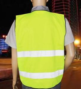 Veste de sécurité réfléchissante fluorescente de haute qualité NESTA SPORTS, vêtements de travail haute visibilité pour la construction et la sécurité en extérieur - Product Image 3