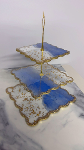 Support à gâteau moderne et élégant en résine écologique pour desserts d'anniversaire, événements de mariage, décoration de fête, boulangerie, usage domestique - Product Image 4