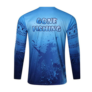 Camisetas de Pesca de Diseño Personalizado, de Secado Rápido, Transpirables, Resistentes al Viento, de Manga Larga, con Diseño por Sublimación, para Hombre - Product Image 2