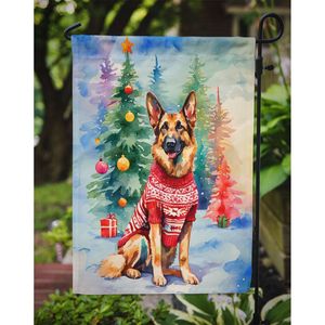 Drapeau de jardin de Noël Berger Allemand Drapeau de boîte aux lettres décoratif multicolore et illustration de patio pour cour et pelouse pour parterres de fleurs - Product Image 3