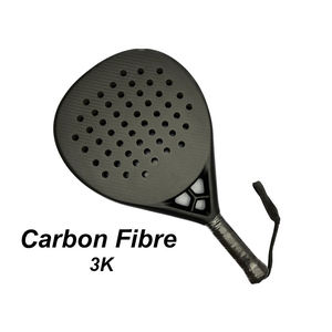 Raquette de padel haut de gamme en gros, OEM personnalisé, surface en fibre de carbone 3K, noyau en mousse EVA, forme goutte d'eau, pour compétition sportive - Product Image 4