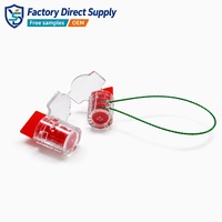 Sceau de compteur en plastique numéroté haute sécurité YSD avec numéro de série et fil d'acier pour boîtes d'utilité publique et armoires électriques