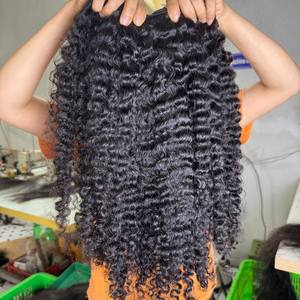 CDYHAIRVN Cheveux Birmans Bouclés Jerry Curl 100g Cheveux Bruts Double Trame Faite à la Machine Donneur Unique Non-Remy Sans Mélange Sans Silicone Sans Synthétique 8-40 - Product Image 1