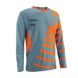 Maillot de cyclisme unisexe personnalisé, t-shirt de course imprimé, hauts de moto VTT à manches longues, respirant, imperméable, coupe-vent, séchage rapide - Product Image 5