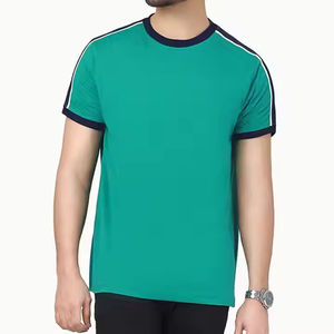 Camisetas de Hombre al por Mayor, Camisetas de Verano de Algodón de Alta Calidad, Diseño de Color Sólido, Cuello Redondo, Camiseta Informal Clásica para Hombre - Product Image 5