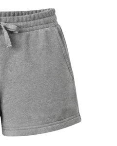 Pantalones Cortos Deportivos Personalizados para Mujer, Color Gris, de Algodón y Felpa, Cintura Elástica con Cordón, para Gimnasio, Casuales, de Verano, Fabricante y Proveedor OEM - Product Image 4