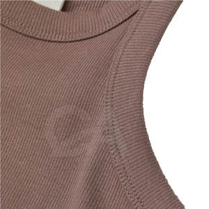Camiseta sin mangas para mujer, cómoda para uso diario, chaleco de verano para mujer, camiseta sin mangas acanalada para mujer al por mayor - Product Image 6