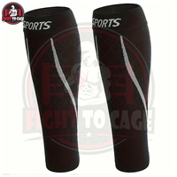 1 paire de protège-jambes de compression, manchons de mollets respirants et élastiques pour la course à pied, le football, le basketball, le MMA, la gym et la randonnée