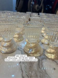 Verre à cocktail rose en forme de pétale, pour jus, milkshake, martini, gobelet transparent, fait main, durable, design moderne, pour les fêtes - Product Image 6