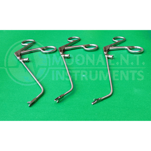 Juego de 3 Pinzas Nasales Miniatura para Oídos, Nariz y Garganta Pediátricas, Rectas, Derecha e Izquierda, Instrumento Quirúrgico Manual con Certificación CE - Product Image 2