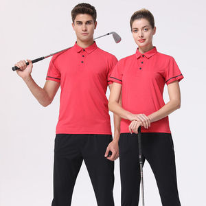 Camiseta Deportiva de Golf de Manga Corta con Logotipo Personalizado, Tejido Elástico, Color Sólido, Bordada, Estampada, de Secado Rápido, Formal, para Hombre - Product Image 5