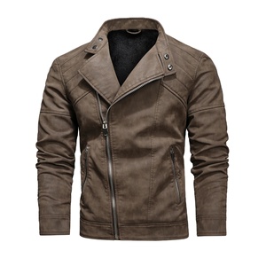 Men's Lightweight Leather <b>Jacket</b> with Custom Logo and Pattern Decoration Different Styles and Designs in <b>Canvas</b> <b>Jacket</b> - Product Image 1