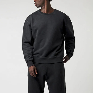 Sweat-shirt à capuche personnalisé surdimensionné avec logo brodé en chenille, 100% coton, doublure en polaire, séchage rapide, respirant, pour homme - Product Image 2