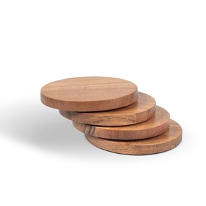 Posavasos Cuadrados Contemporáneos de MDF, Ecológicos, de 10 mm de Grosor, 10 cm, con Grabado Láser Personalizado, para Regalo - Product Image 2