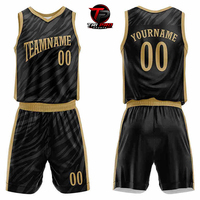 TRI PRO SPORTS Pakaian Olahraga Kustom Seragam Basket Cetak Logo Kustom Unisex Bahan 100% Poliester Tanpa Lengan Pola 3D
