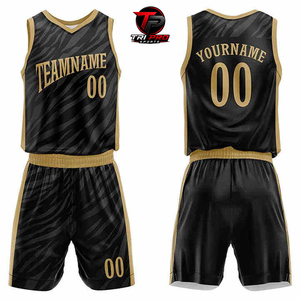 Uniformes Deportivos Personalizados TRI PRO SPORTS, Uniforme de Baloncesto con Logotipo Personalizado, Unisex, 100% Poliéster, Sin Mangas, Patrón 3D - Product Image 1