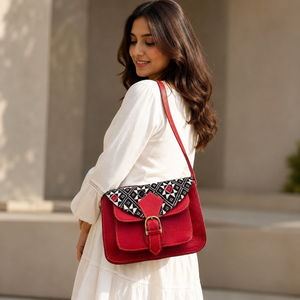 Bolsos de mano de cuero Jacquard para mujer, bolso de mano colorido, elegante, bandolera de hombro, nuevo diseño - Product Image 2