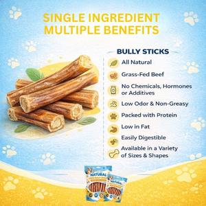 Barras de Chicle de Búfalo Hechas a Mano con Forma Natural para Perros, Sin Olor, Beneficios para la Salud Dental, Vitaminas y Minerales, Soporte Duradero - Product Image 4