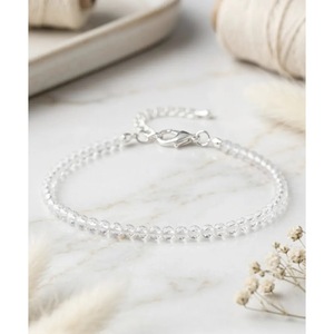Wholesale Handcrafted Natural Crystal Quartz <b>Beaded</b> <b>Bracelet</b> Crystal Quartz Clarity ARC <b>Bracelet</b> for Crystal <b>Bracelets</b> Bangles - Product Image 3