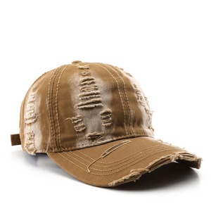 Vintage Adjustable Twill Cotton <b>Baseball</b> <b>Cap</b> Custom Bleached <b>Plain</b> Dad Hats Unstructured Washed <b>Caps</b> for Camping and Hiking - Product Image 1