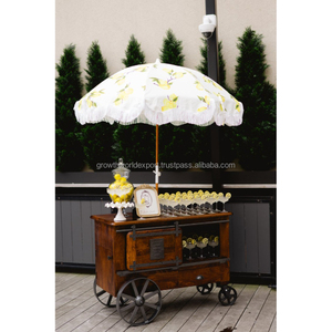 Chariot de présentation en bois moderne de qualité supérieure Signature |   Chariot de présentation de produits de luxe pour la maison, les meubles et l'hôtellerie |   Exposition de cafés au détail - Product Image 1