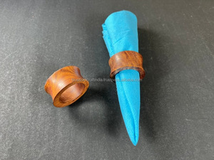 Wooden Napkin Ring Best Quality Top Selling Handmade Eco Friendly Dining Table <b>Decor</b> for Home <b>Kitchen</b> Use - Product Image 5