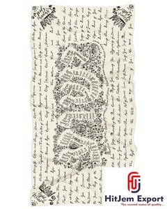 Pañuelo Cuadrado Personalizado con Diseño Impreso, OEM ODM, Etiqueta Privada, Sensación de Seda, Chal de Moda, Fabricante Textil, Fábrica en India - Product Image 1
