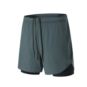 Pantalones Cortos Deportivos 2 en 1 para Hombre, de Secado Rápido, para Gimnasio, Entrenamiento, Fitness, con Forro de Malla Transpirable y Ligero, para Correr - Product Image 5