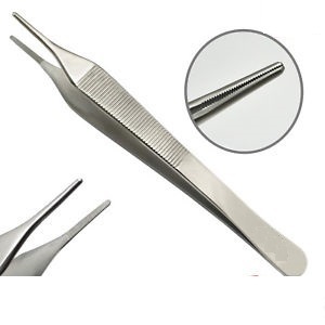 Pinzas Atraumáticas Adson DeBakey Premium de 12 cm – Pinzas de Acero Inoxidable para Tejido Vascular para Cirugía Delicada - Product Image 6